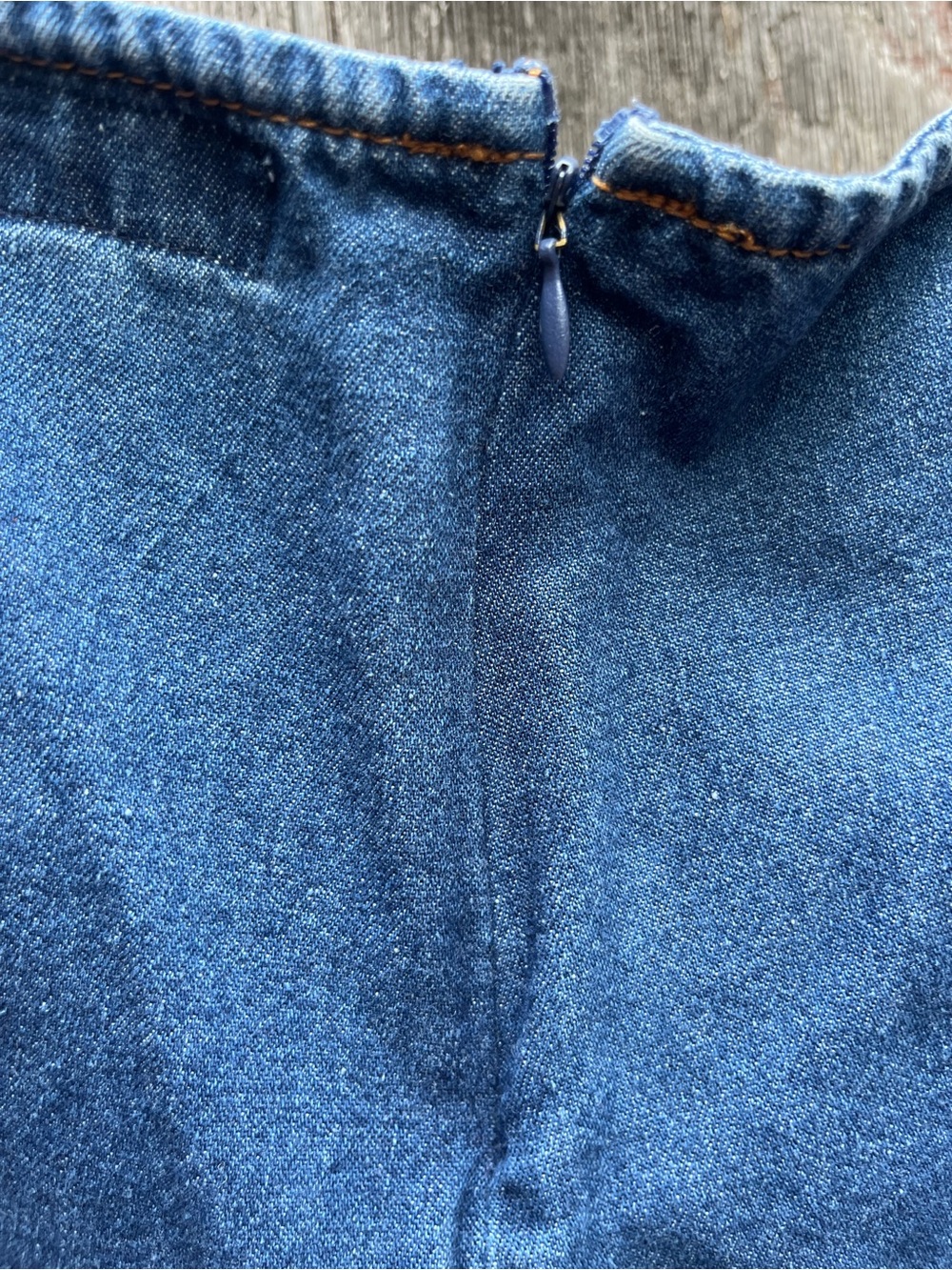 VENUS Blue Denim Asymmetrical Skirt - Picture 4 of 5